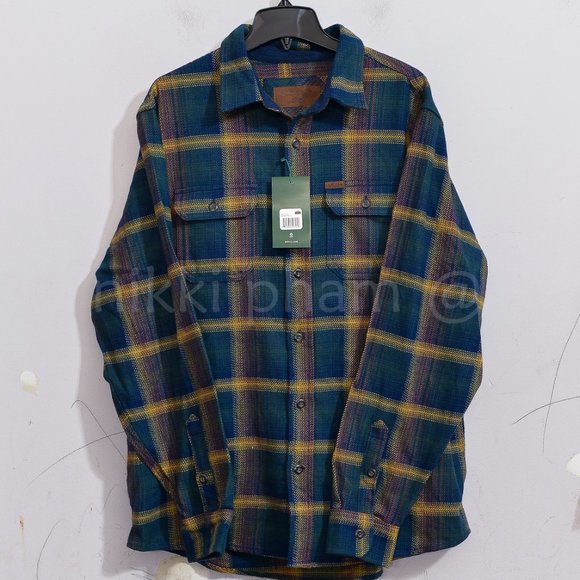 Orvis Men’s Flannel Shirt IN GREEN - Picture 2 of 7